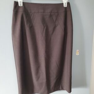 Le Chateau Dark Grey Pencil Skirt